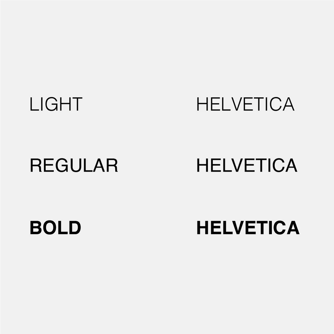 Font Helvetica Light Bold